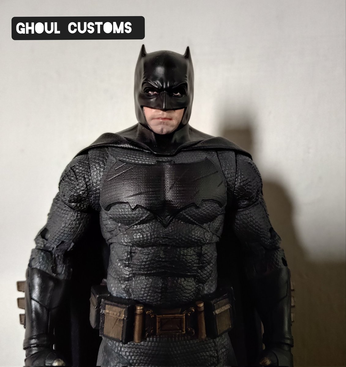 ElasToro7's tweet image. My custom mcfarlane Batfleck BVS 💥 
Follow My Instagram @ghoul_customs_
