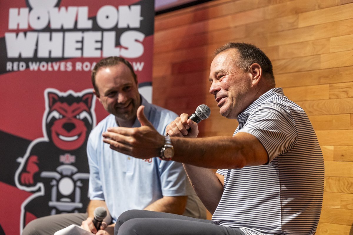 Red Wolves Road show in Jonesboro.  #wolvesup