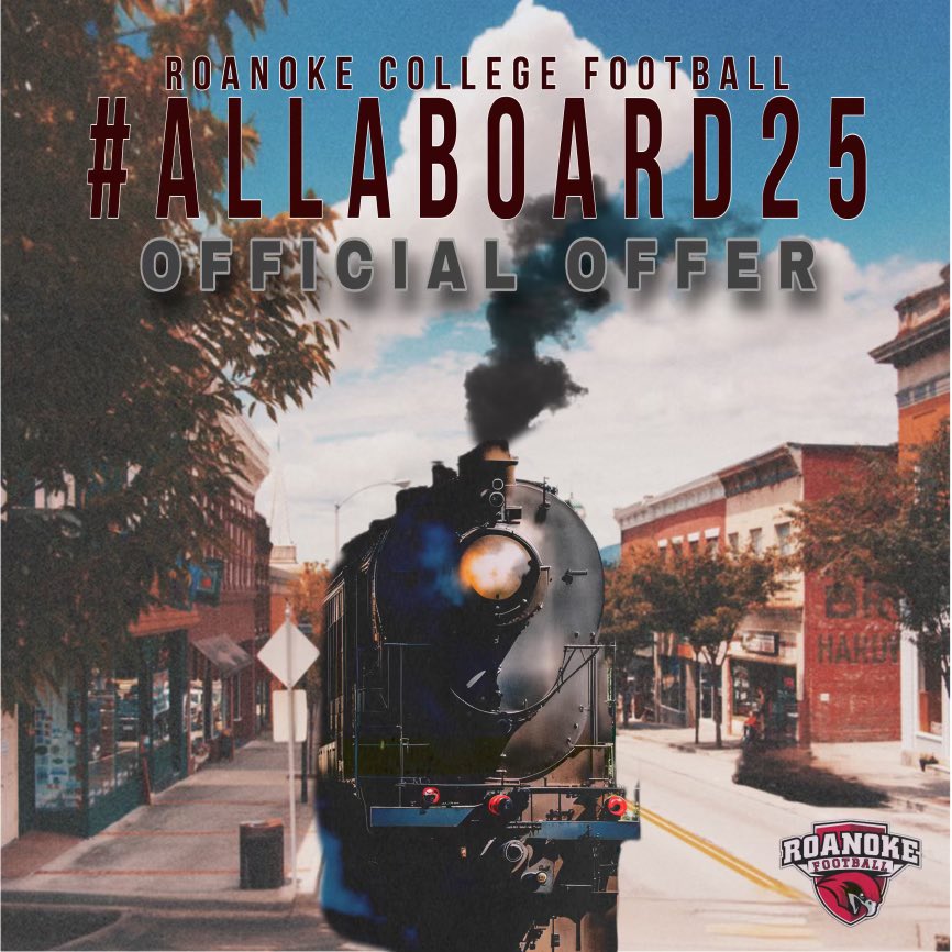 After a great phone call with Coach <a href="/BryanStiney/">Coach Stiney</a> I’m blessed to receive my #2 offer from Roanoke College
<a href="/coachmcrist/">Michael Crist</a> 
<a href="/coachz_landis/">Zach Landis</a> 
<a href="/BryanDalton65/">Bryan Dalton</a>