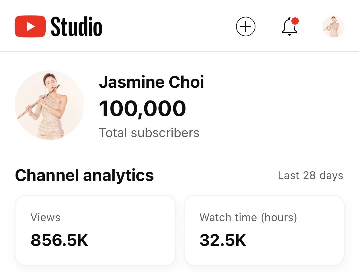 Thought this would never happen- but I guess never say never! Today I’m seeing 100K on YouTube😱🫢!!!
youtube.com/jasminechoi