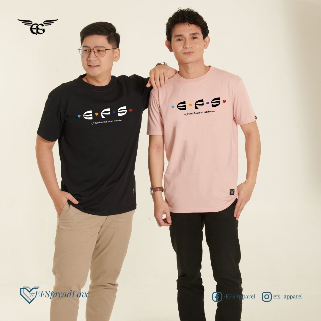 EFS_Apparel's tweet photo. Friends love at all times β get your E.F.S Statement Shirt now available in a variety of colors! Show your unwavering support for friendship and style. Order yours today for only P499.00! π
#SpreadLove #Friends #Friendship #Love #everywear #EFSApparel #statementshirts https://t.co/E3FMtkuro9