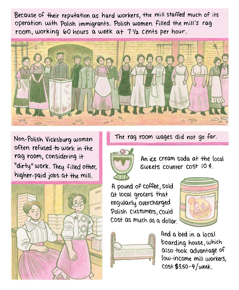 melgillman's tweet photo. An 8 page comic about the early years of the Lee Paper Mill, drawn on site in the mill during an artist residency there this spring.  1/2. https://t.co/ddnxr9YPF4
