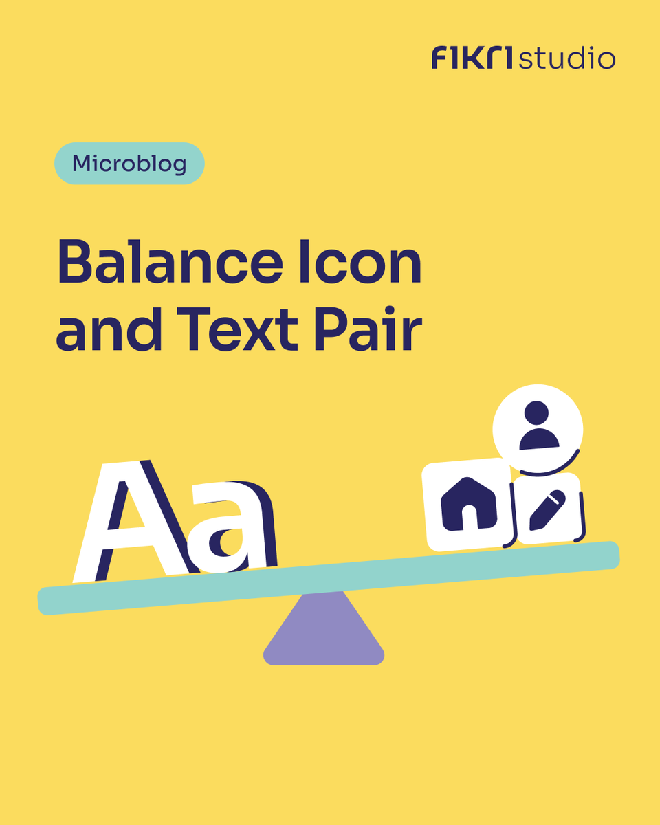 bagus_fikri's tweet photo. #1 Hey everyone! Just starting out here, and today's topic is the balance between icons and text pairs.

Check out how using the same weight can create a unified appearance 👇

#DesignTips #UXTips #UXDesign #UIDesign #FikriStudio #UIUXDesign #UIDesignTips https://t.co/RG2V45pAUz
