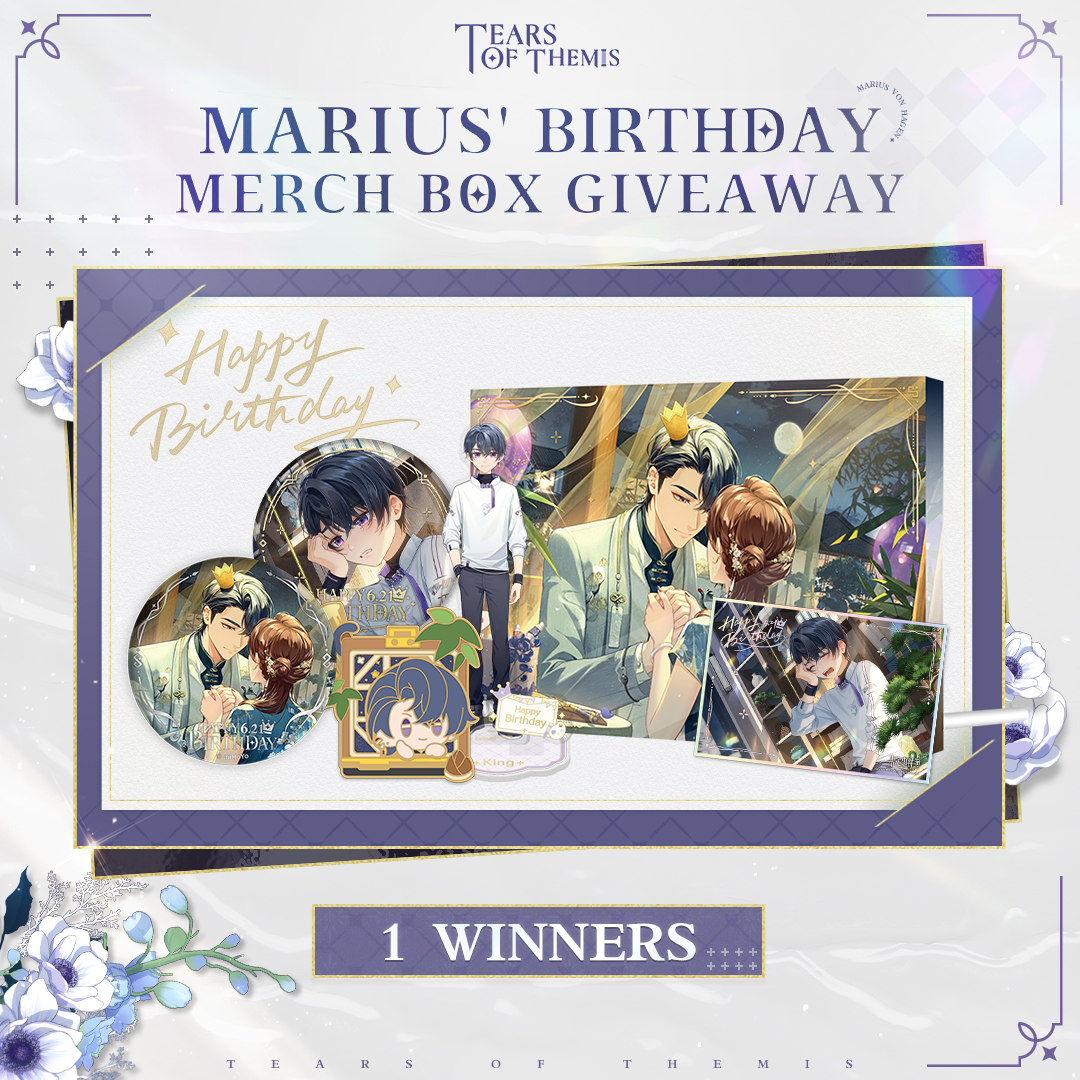 TearsofThemisEN's tweet image. Marius Birthday Merch Box Giveaway

🔄To Enter:
①Follow @TearsofThemisEN
②Repost the first post

Ends on 2024/6/16 23:59(UTC+9)

Giveaway Rules:
hoyo.link/aULjFBAL

#TearsOfThemis #HBDMarius
