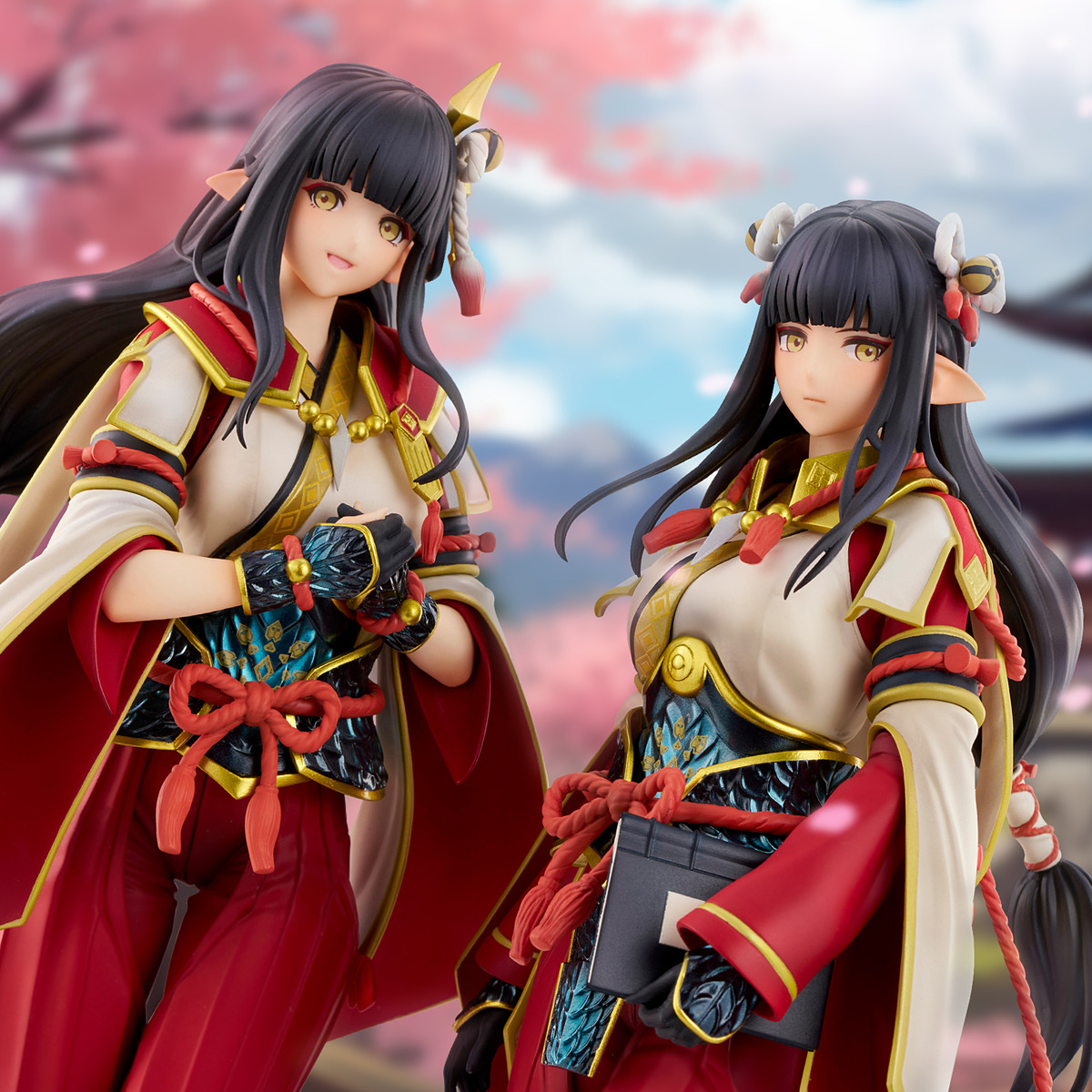 新品 里の受付嬢ヒノエ 集会所の受付嬢ミノト モンスターハンターライズ モンスターハンターライズ」より「集会所の受付嬢ミノト」と「里の受付