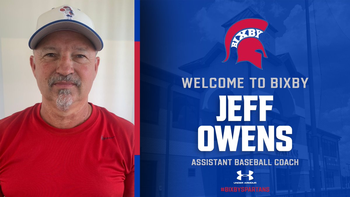 Spartan Nation help us welcome Jeff Owens, assistant 
<a href="/BixbyHSBaseball/">Bixby Spartans Baseball</a> Coach. 
#BixbySpartans | #PlayLikeChampions