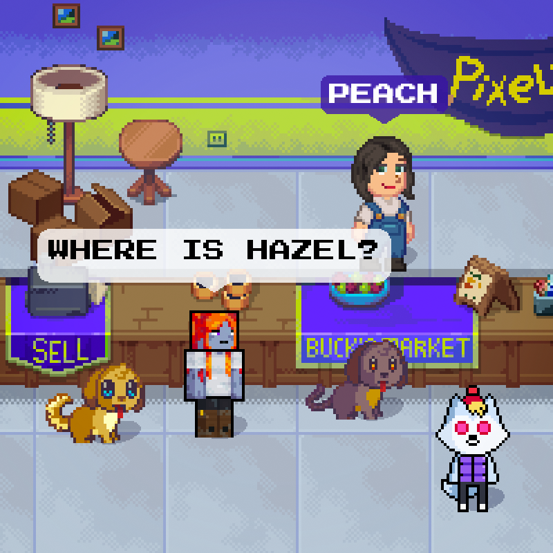 zombinaaaaa's tweet image. WHERE IS HAZEL?! 👀🫧 @pixels_online 

#PixelsCreator #KindCreator #PixelsChapter2
