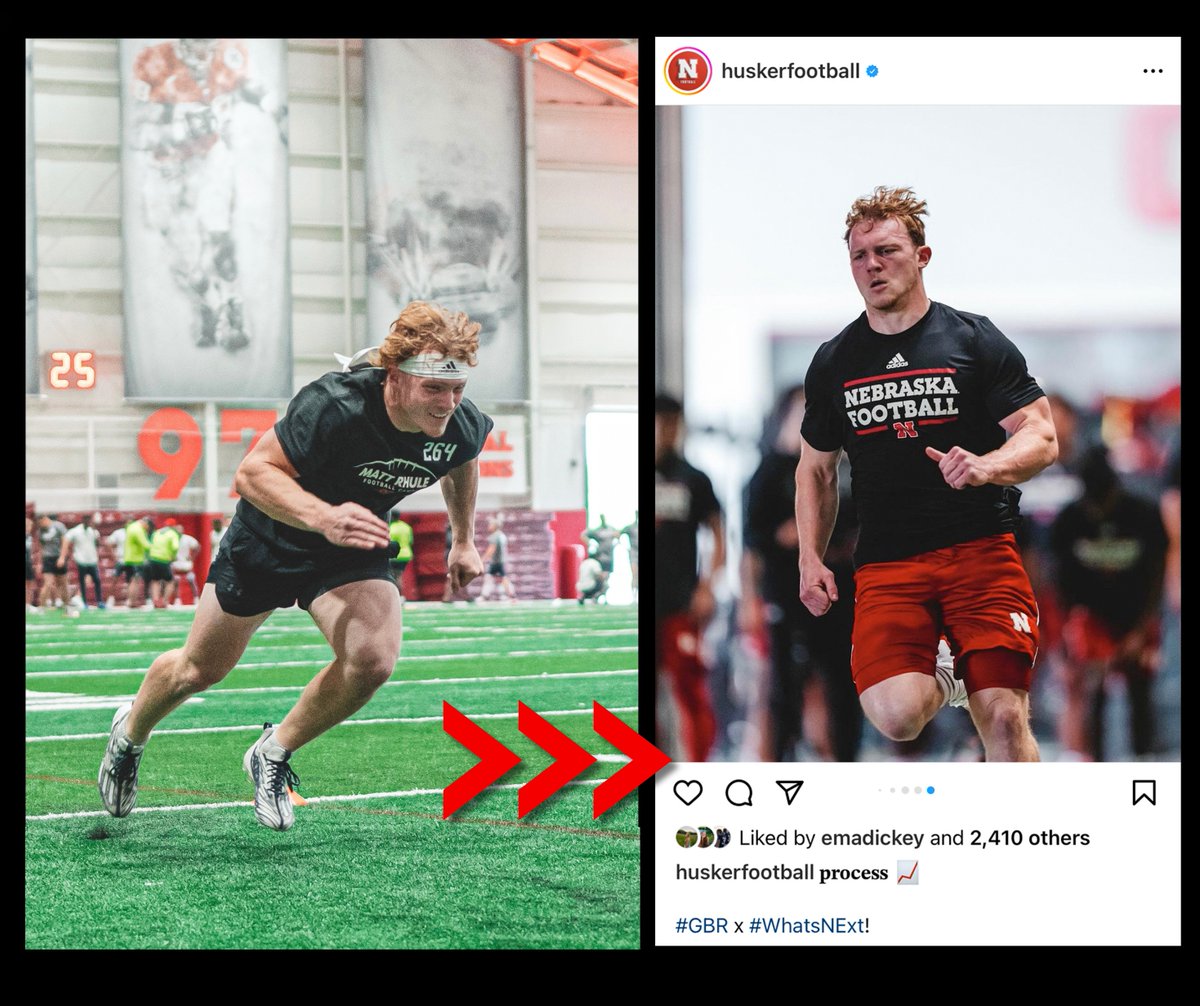 Erin Dickey (@my_blank_page) on Twitter photo 1⃣YEAR AGO: <a href="/CoachMattRhule/">Matt Rhule</a> #fullbackcamp #264 👉NOW: <a href="/HuskerFootball/">Nebraska Football</a> #45
"The credit belongs to the man who is actually in the arena, whose face is marred by dust, sweat, blood; who #strivesvaliantly ... who #daresgreatly." TR
Keep #daringgreatly <a href="/IzaacDickey/">Izaac Dickey</a> 💪
#GBR 1⃣YEAR AGO: <a href="/CoachMattRhule/">Matt Rhule</a> #fullbackcamp #264 👉NOW: <a href="/HuskerFootball/">Nebraska Football</a> #45
"The credit belongs to the man who is actually in the arena, whose face is marred by dust, sweat, blood; who #strivesvaliantly ... who #daresgreatly." TR
Keep #daringgreatly <a href="/IzaacDickey/">Izaac Dickey</a> 💪
#GBR
