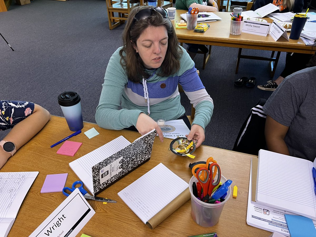 Epic Day 1 of the 8th grade Science Storyline Summer Institute! As learners, teachers began to make sense of how a speaker works through dissecting a speaker, making a homemade speaker, and investigating magnets. So much more to come on Day 2! Stay tuned…<a href="/rucoschools/">Rutherford County Schools</a> <a href="/OpenSciEd/">OpenSciEd</a>