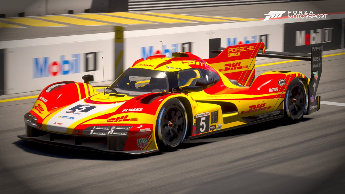 ESV_Phoenix's tweet image. NOW SHARED!!

#5 PENSKE DHL Porsche 963 GTP.
This is my tribute to the beautiful Penske RS Spyder.

Search - DHL PENSKE GTP

@IMSA
@IMSARadio
@ForzaMotorsport 
@Team_Penske 
@PorscheRaces 
#DHL
#FMshare 
#PhoenixDesign 
#ForzaMotorsport
