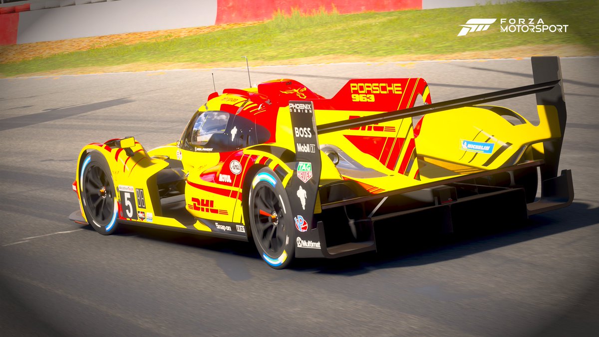 ESV_Phoenix's tweet image. NOW SHARED!!

#5 PENSKE DHL Porsche 963 GTP.
This is my tribute to the beautiful Penske RS Spyder.

Search - DHL PENSKE GTP

@IMSA
@IMSARadio
@ForzaMotorsport 
@Team_Penske 
@PorscheRaces 
#DHL
#FMshare 
#PhoenixDesign 
#ForzaMotorsport