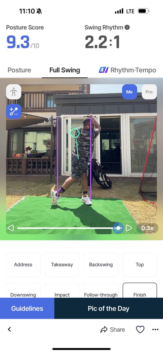 Vicktechboy's tweet image. Using the golf app to help. #golfcourse #golfswing #golf #korea #beginner