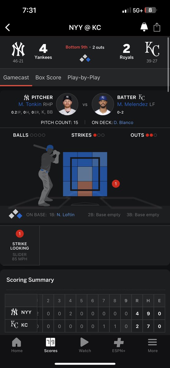 ZanderSeyde's tweet photo. Was watching the #yankees game on espn gamecast and there is no way… https://t.co/VxbhE3IvQ3