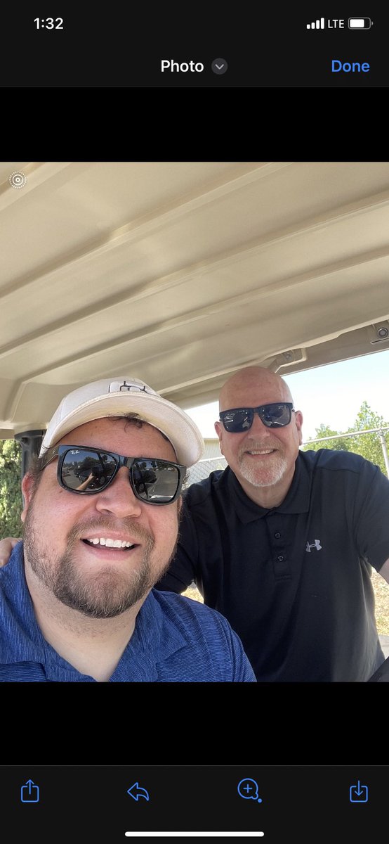 MccannPI's tweet image. So cool, I’m out of town for Fathers Day so Marty Jr took me golfing yesterday. He was nice to let me self report my scores😝