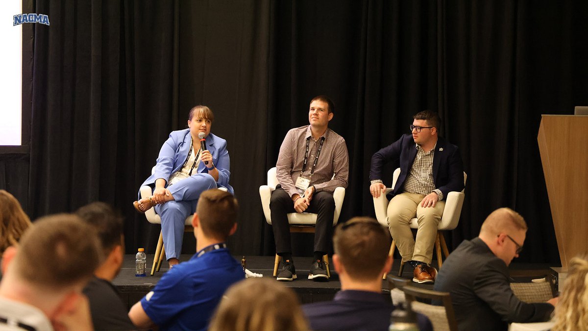 NACMANews's tweet image. Kate Gier, @JordanSarnoff, and @Tim_Michl discuss strategies for creating branded merchandise for special events year-round.

#NACMA24