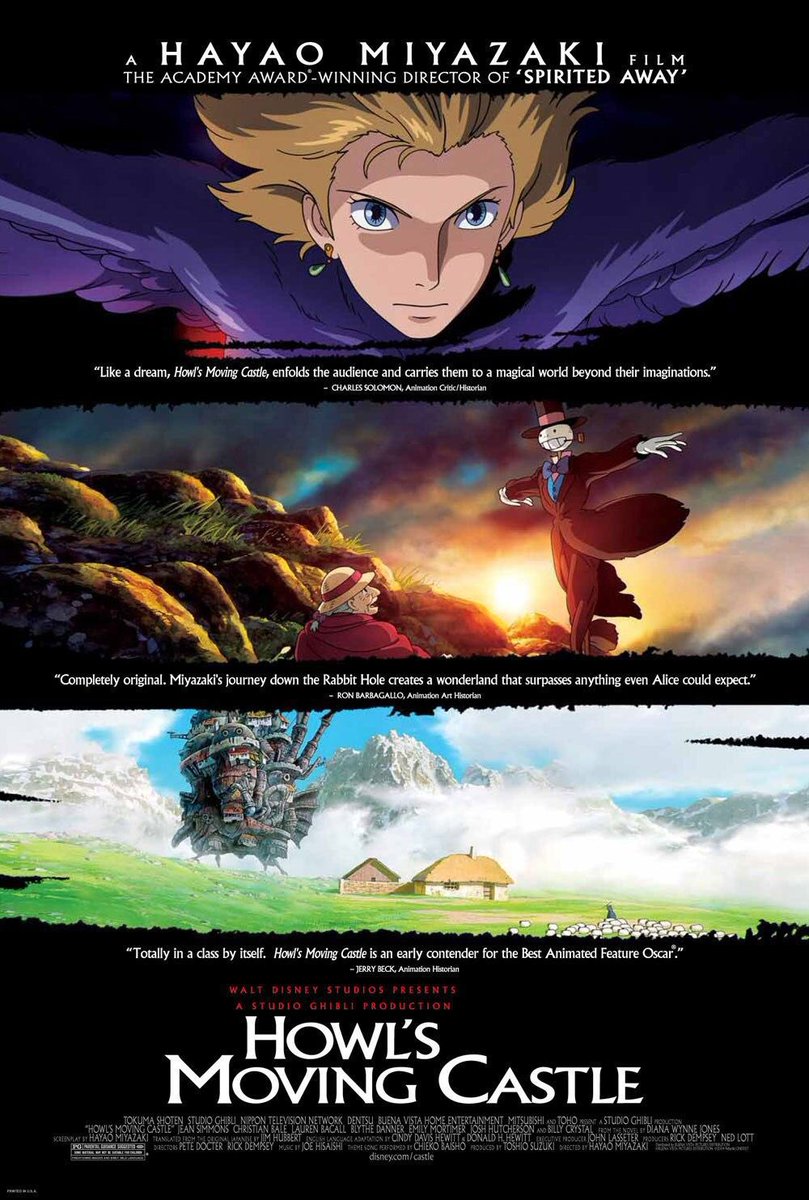 FilmNewsNos's tweet photo. 🎬MOVIE HISTORY: 19 years ago today, June 10, 2005, the movie 'Howl's Moving Castle' opened in US theaters!

#EmilyMortimer (@EMortimer ) #JeanSimmons #ChristianBale #LaurenBacall #BillyCrystal #JoshHutcherson #BlytheDanner #JenaMalone #MariDevon #CrispinFreeman #LilianaMumy https://t.co/eeogP5GNE7