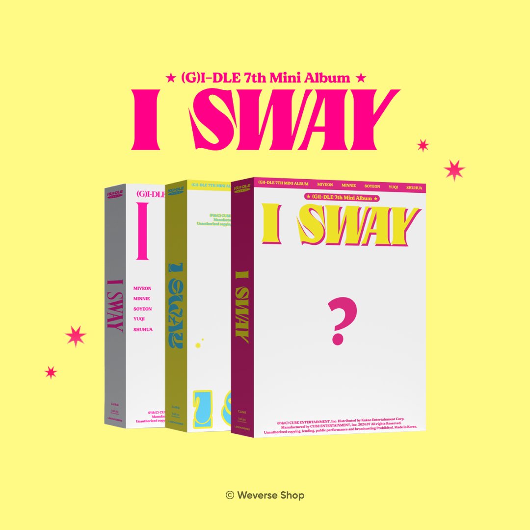 GIDLE (@G_I_DLE) 7th Mini Album [I SWAY] 얼리버드&예약 구매자 혜택