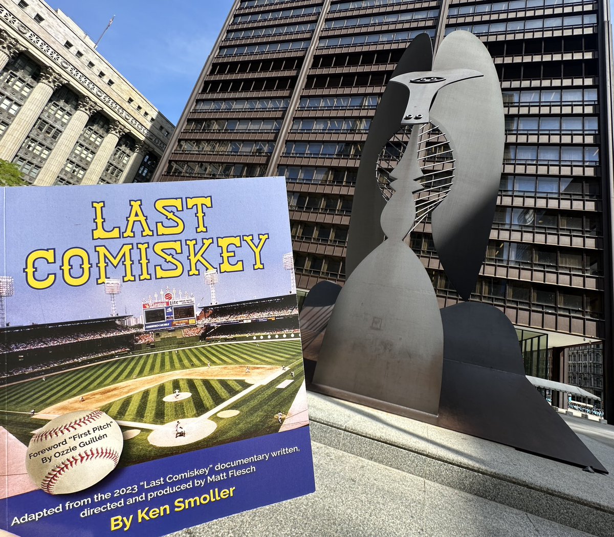 StadiumVagabond's tweet photo. Chicago Art…The Picasso and “Last Comiskey” - One is priceless and the other is available at https://t.co/Iy3fUkPhYb
#whitesox #lastcomiskey https://t.co/eVzVGjNHRa