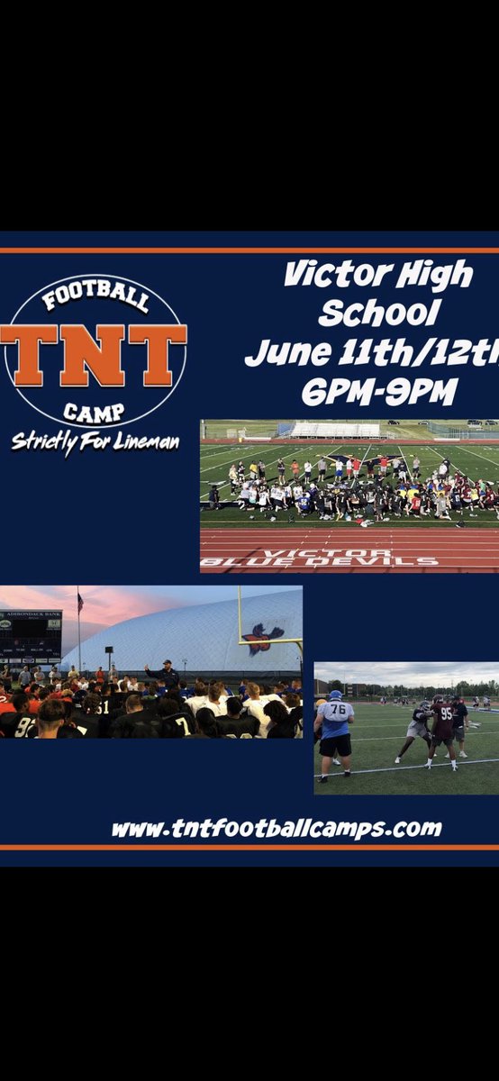 Tymoye3's tweet image. I WILL BE ATTENDING TNT LINEMAN CAMP TOMORROW 6/11 6/12