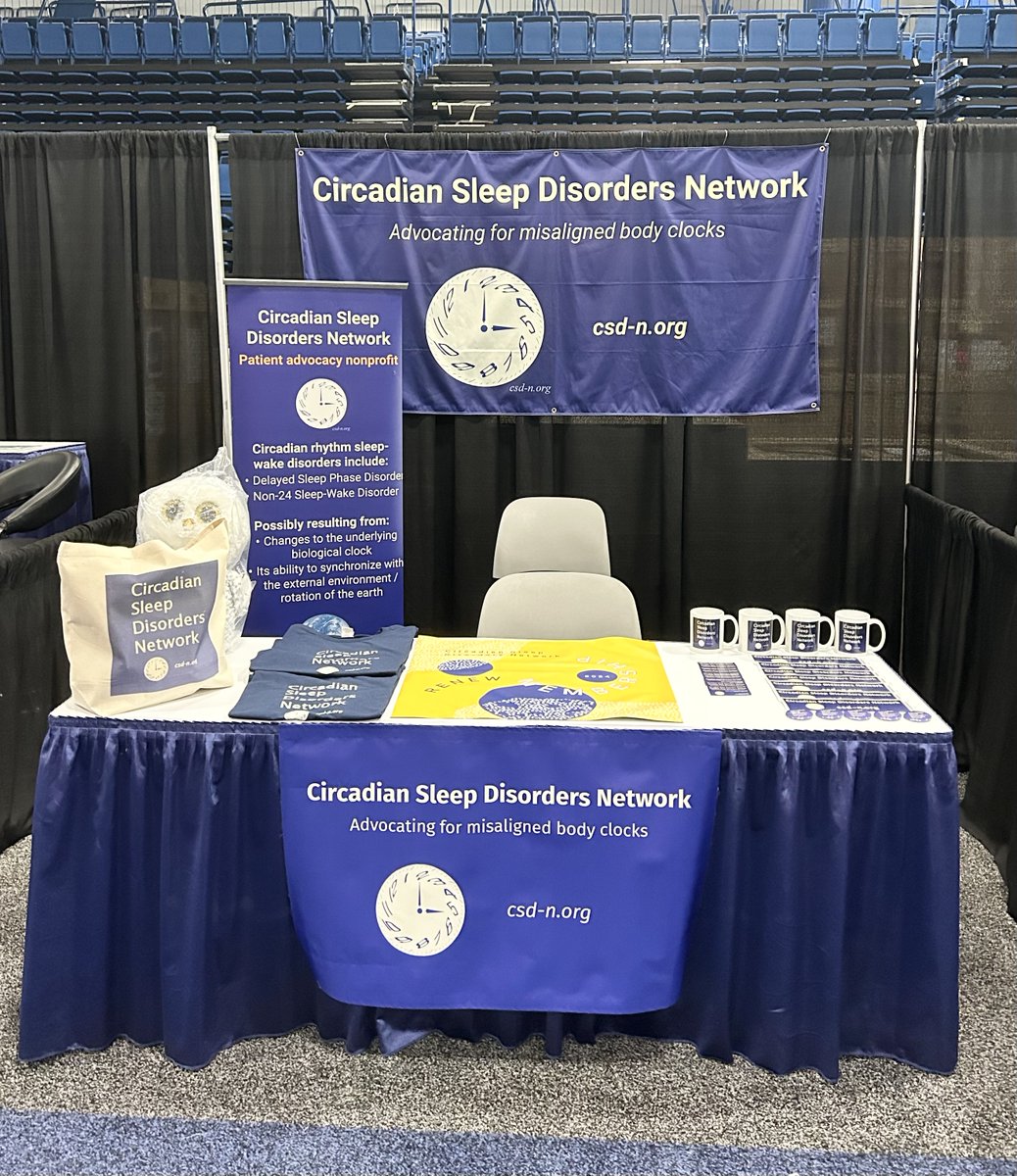 CSD_N's tweet image. Thanks to @AASMorg &amp;amp; @ResearchSleep for opportunity to exhibit in Advocacy Pavilion, and Leslie Head &amp;amp; Alex Wharton for staffing booth. Photos: Before, During, After conference (saw Nighttime Chiropractic jeep on drive home - operating hours: 1 to 9 pm) #Chronotype #SLEEP2024