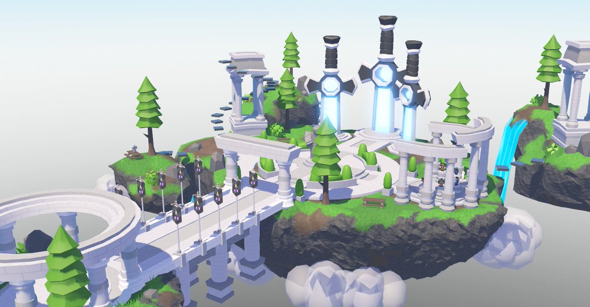 #Roblox #RobloxDev 
lobby for an unreleased game ⚔️☁️