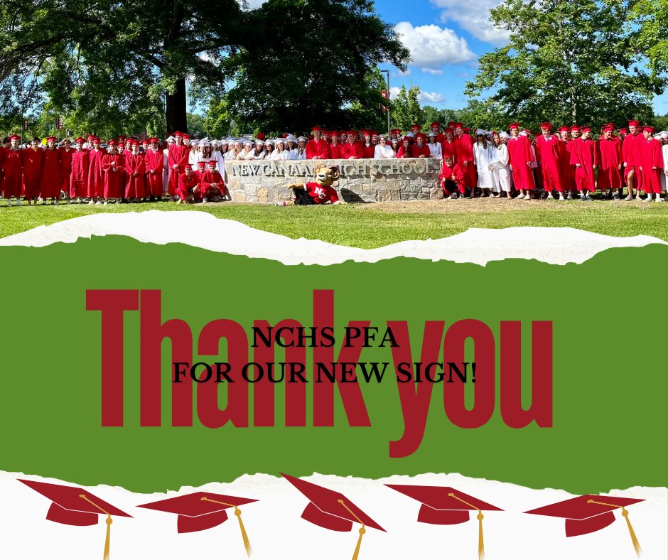 Our 2024 NCHS graduates are gathered around the new high school sign the was generously funded through parent donations to the PFA! Tomorrow is graduation rehearsal and then Wednesday is the big day! We are so proud of all our graduates!