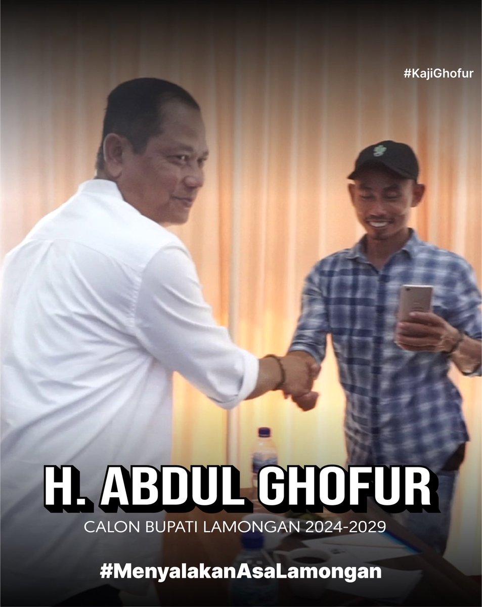 RealAbdulGhofur's tweet photo. Kerinduan
Untuk bertemu dan bercengkerama dengan masyarakat Lamongan. Semoga kita dapat segera bertemu kembali, dalam suasana penuh keakraban dan kebersamaan.
#Lamongan #KajiGhofur #GOFORLA1 #MembangunLamonganLebihMaju https://t.co/5cYWYpYGqW