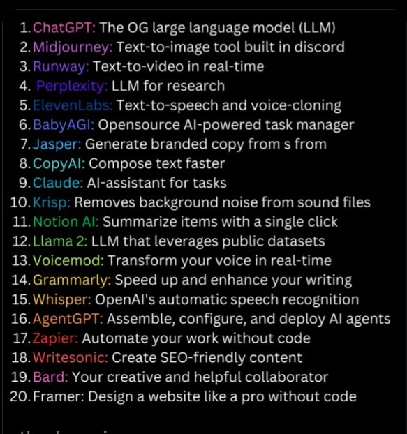 priyanshu351's tweet photo. This is some ai tools which really helpful for coding !!!!!
#CodingJourney
#Chatbots
#ChatAI
#copyai
#Bard
#Runways
For more updates stay tuned!! https://t.co/io9IFJw1XV
