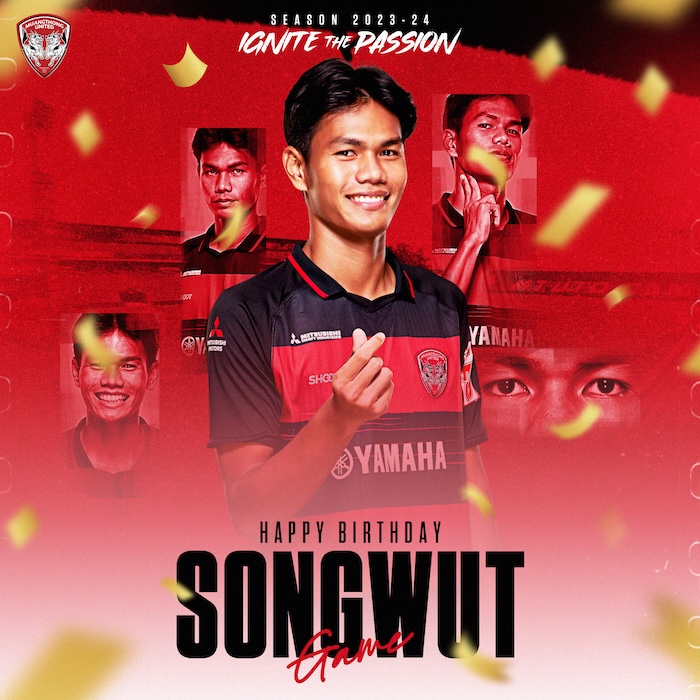 MuangthongUtd's tweet photo. Happy 'Game' Day 🥳 #MuangthongUnited #MTUTD #IgniteThePassion https://t.co/nyIBk2Wujb