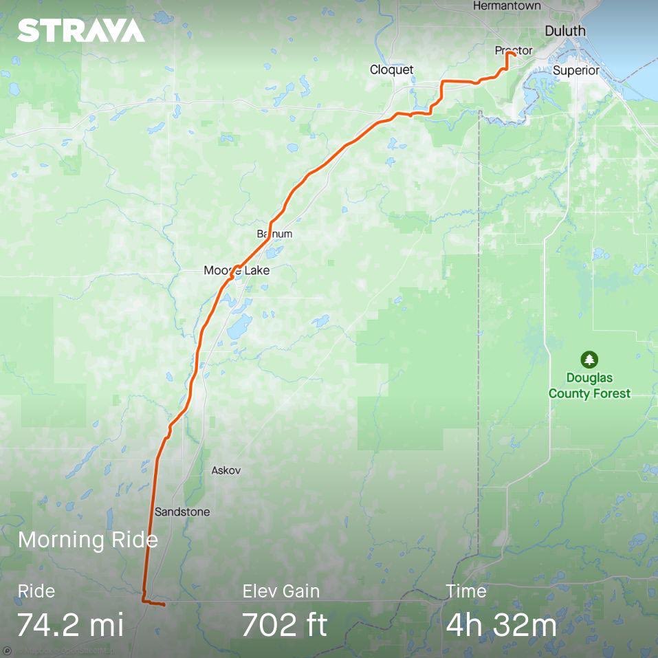 ryan_d_wynn's tweet photo. Grateful to have completed my first MS 150 this weekend, raising money to defeat MS! 🚴♂️ Thanks to Real Estate Riders, Utepils Cycling, and Ben for the invite. Looking forward to making this a yearly tradition! 🙌 #MS150 #FightMS #CyclingForACause https://t.co/yX7Alr41yt