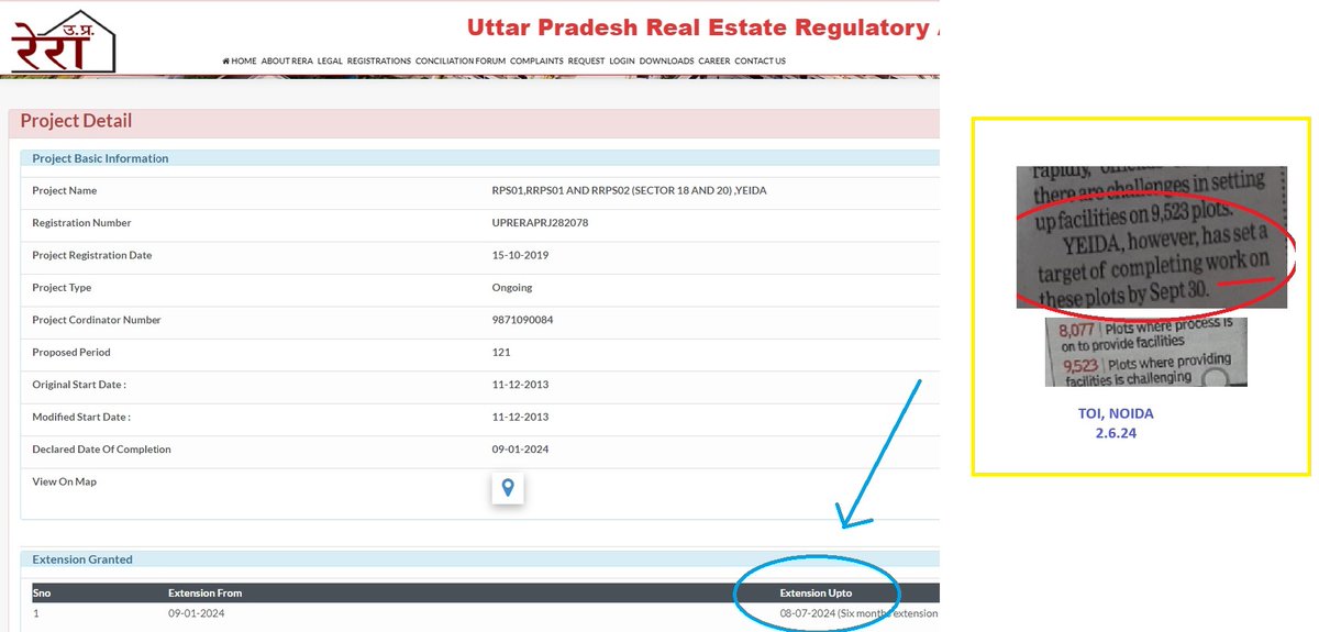yerposwa's tweet photo. आदरणीय @myogiadityanath ji, @YamunaAuthority का पहला प्रोजेक्ट 2009 में लॉन्च हुआ था। इसका अभी तक विकास पूरा नहीं हुआ है...न ही एसटीपी है, न ही बिजली, etc। पर फिर भी Yeida लीज दीड रजिस्टर कराने की धमकी लगातार दे रहा है। ऑनरेबल @UPRERAofficial & REAT  ट्रिब्यूनल ने बिना OC/CC के रजिस्ट्री पर रोक लगा रखी है. REAT ने भी अपने ऑर्डर में तो ये भी अंकित किया है कि सिर्फ 44.16% काम हुआ है। YEIDA खुद RERA की वेबसाइट 8 जुलाई 2024 तक पूरा होने का वादा कर रहा है और कभी अखबार मैं 30 सितंबर को...जबकी ज़मीनी हक़ीक़त कुछ और है...

YEIDA RERA और REAT के ऑर्डर को नज़र अंदाज करते हुए प्लॉट निरस्तीकरण की धमकी दे रहा है.

क्या कानून और कोर्ट के आदेश आम आदमी के लिए और YEIDA पर मान्य नहीं है?

क्या यह जायज और न्यायोचित है ? 

आपसे विनम्र अनुरोध और प्रार्थना है, की इसका संज्ञान लें और एक डेवलपमेंट समिति बैठाए एवम रजिस्ट्री के लिए समय प्रदान करें जब तक डेवलपमेंट न हो जाये 🙏🙏
@myogioffice @CMOfficeUP @UPGovt @NandiGuptaBJP @DhirendraGBN @ChiefSecyUP @PMOIndia