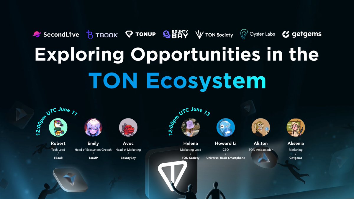 SecondLiveReal's tweet photo. 📣 Save the date for our upcoming AMA Panels in #SecondLiveMetaverse: "Exploring Opportunities in the TON Ecosystem"! 

🚀 Join us and engage with 7 industry experts for valuable insights and discussions. Don't miss out on this valuable event!

#Ton #AMA https://t.co/xyrGpkdj2b