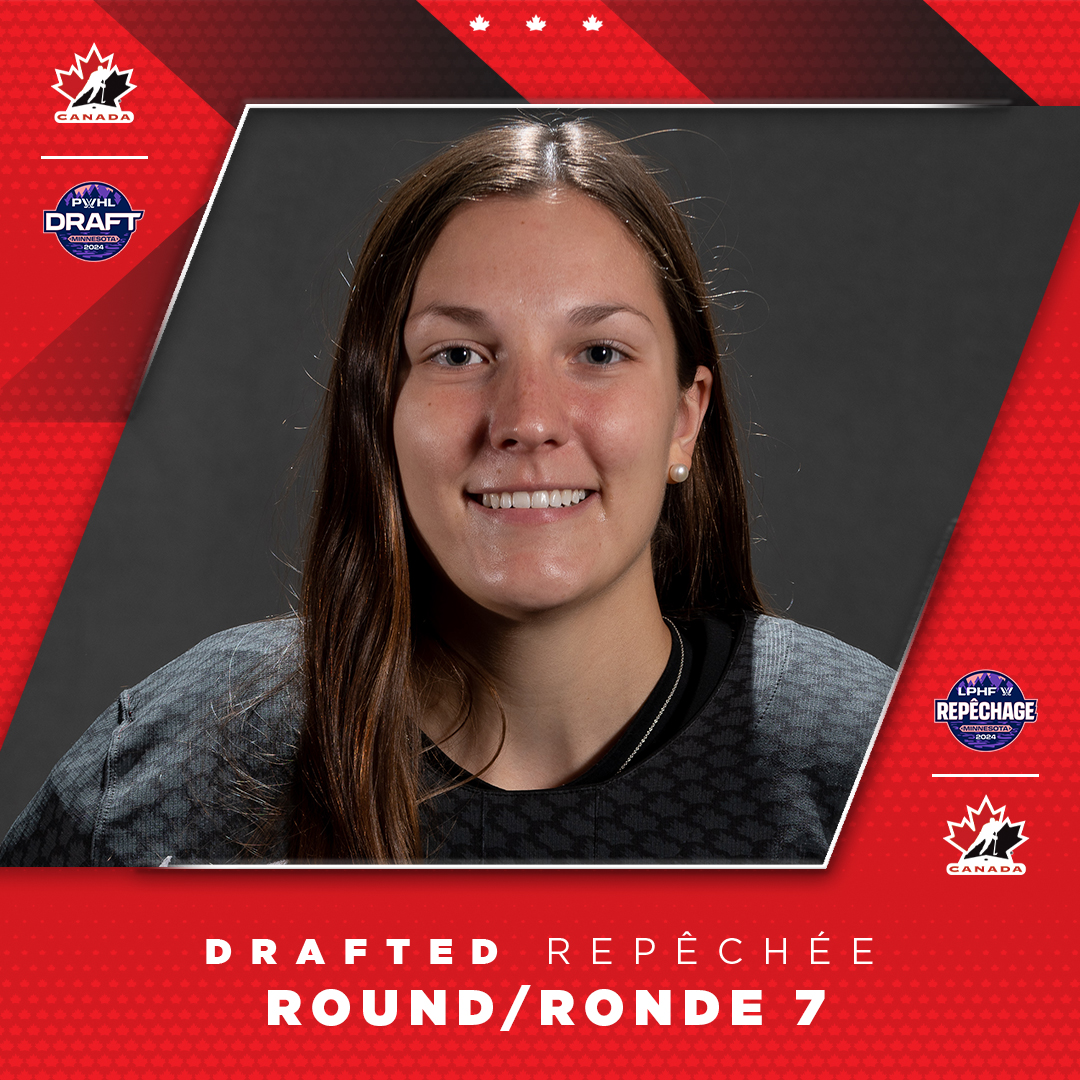 HockeyCanada's tweet photo. A 🇨🇦 started things in Round 1, and a 🇨🇦 finishes things in Round 7.

Le 🇨🇦 à l’honneur en début de 1re ronde... et en fin de 7e ronde.

🍁 @raygan_kirk01 (42-TOR)

@thepwhlofficial https://t.co/UYnzBQMkey