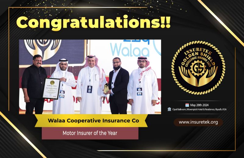 Congratulations to <a href="/Walaainsurance/">ولاء للتأمين</a>. for winning the prestigious 𝐌𝐨𝐭𝐨𝐫 𝐈𝐧𝐬𝐮𝐫𝐞𝐫 𝐨𝐟 𝐭𝐡𝐞 𝐘𝐞𝐚𝐫 Award at the 𝐈𝐧𝐬𝐮𝐫𝐞𝐓𝐞𝐤 𝐆𝐨𝐥𝐝𝐞𝐧 𝐒𝐡𝐢𝐞𝐥𝐝 𝐄𝐱𝐜𝐞𝐥𝐥𝐞𝐧𝐜𝐞 𝐀𝐰𝐚𝐫𝐝𝐬 𝟐𝟎𝟐𝟒 in 𝐒𝐚𝐮𝐝𝐢 𝐀𝐫𝐚𝐛𝐢𝐚!🏆
