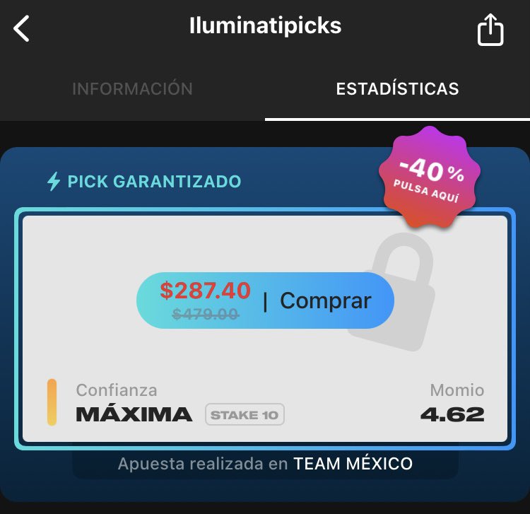 +100 ♥️ y lo desbloquean

Grupo Gratuito:
t.me/PicksGratisDia…