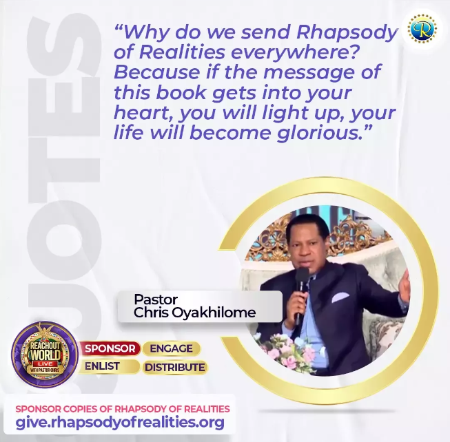 LoveWorldEvents's tweet photo. #ReachOutWorld #RhapsodyofRealities https://t.co/koJpneAgCY