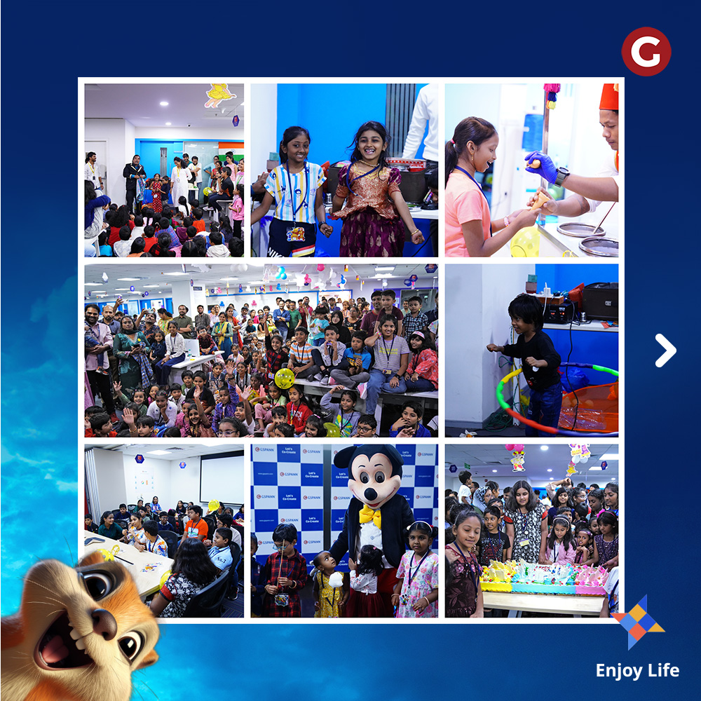 gspanntech's tweet photo. #GSPANN celebrated #KidsatWorkplace where they showed the curiosity and joy of learning through #Disney-themed activities.

Learn more about us: https://t.co/YGoLJnmbRh

#LetsCoCreate #Inspireandbeinspired #FunAtWork #EmployeeEngagement #EnjoyLife #LifeAtGSPANN #GSPANNFamily https://t.co/Q7DOD0NgZE