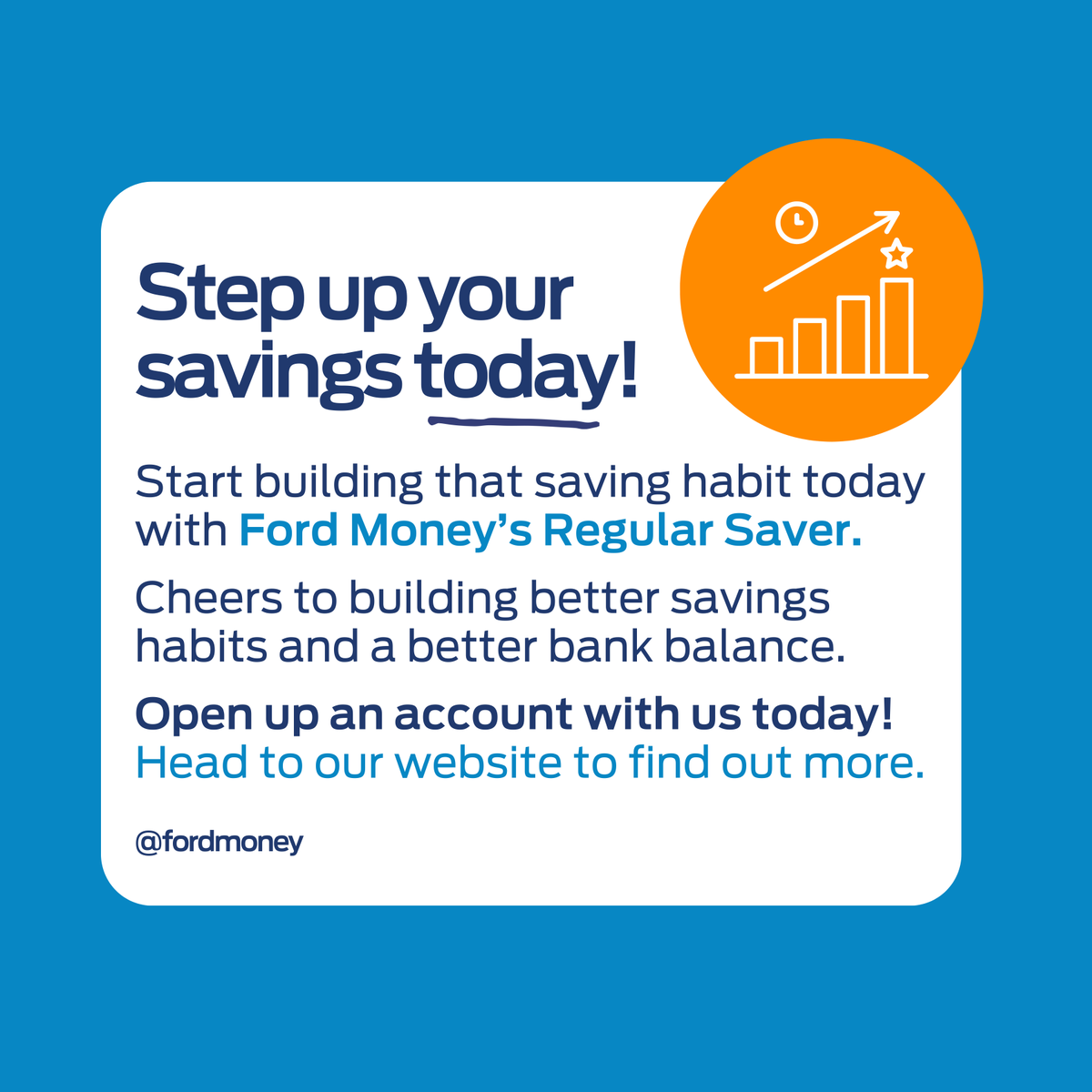 fordmoney's tweet photo. So, start small, dream big, and watch your savings grow. We can't wait to see you succeed.
Ready to Step Up your savings?
We thought so!
Click the link in our bio to get started today.
#regularsaver #goodhabits #savinghabits #FordMoney https://t.co/ntqboMhpXN