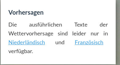 Zeg Belgjes, ik dacht dat jullie drietalig waren?! Je moet maar 65 woorden kennen voor alle nuances van grijs, regen en koud voor België! <a href="/meteobenl/">KMI</a>