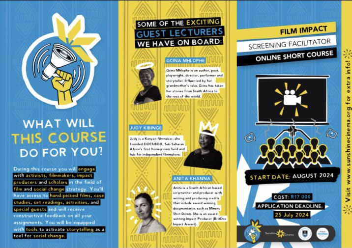 DOCUBOXFilmFund's tweet image. Want to spark social change through film? ✨ Sunshine Cinema is offering an online course to equip you with the skills to organize impactful film screenings &amp;amp; ignite conversations. Apply by July 25th! #docubox #socialchange #filmmakercommunity #impact  @SunshineCinema