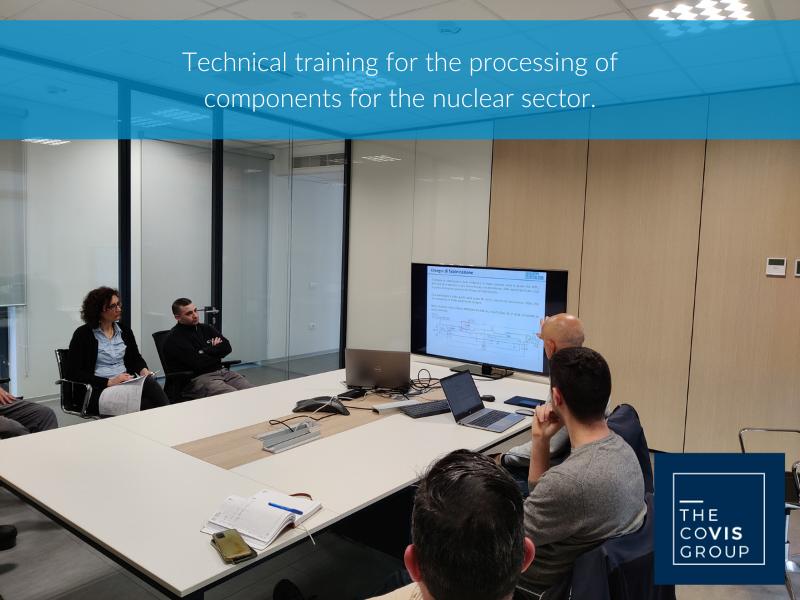 COVIS_Italy's tweet photo. In the production of nuclear components what makes the difference is, above all, highly specialized and updated personnel.  

For this reason, in collaboration with the customer, we organized a technical training session focused on the processing required for their components. https://t.co/k2Z5hDqF2X