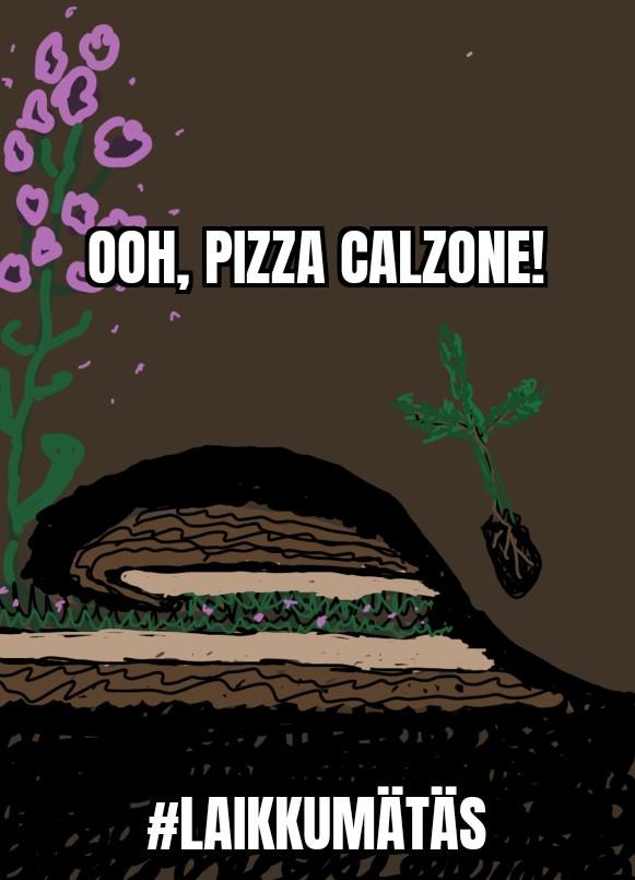 Tieteellisellä piirtämisellä ja taiteellisella ilmaisulla on vissi ero. Mutta ehdotan tässä siis, että #laikkumätäs on vastedes #calzonemätäs Sellaiseen tahtoisin tulla istutetuksi, jos sattuisin olemaan puuntaimi #Pizzaperjantai #EtsiViisiVirhettä #maanmuokkaus
#TarjatätiPiirtää