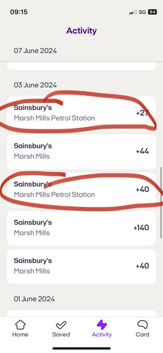 catycompetition's tweet photo. @nectar confused about why the double points on petrol vouchers don’t actually give double points? First photo the original was 35 points so should be an extra 35, not 24. Second photos the original was 40 points so should be an extra 40, not 27? https://t.co/6Md5StKJUc