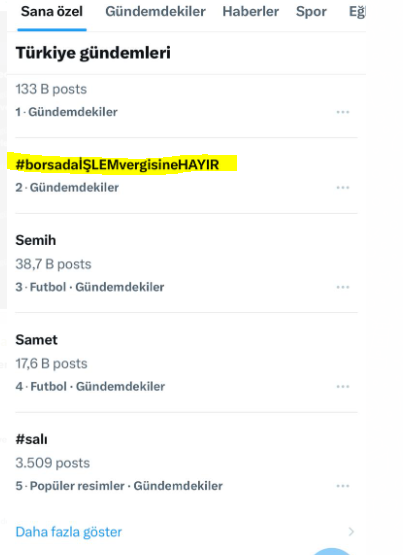 #borsadaİŞLEMvergisineHAYIR