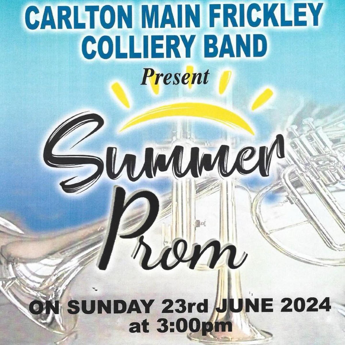 💙 Next Concert 💙

💙 23rd June 2024
💙 3pm 
💙 Batley Central Methodist Church

#brassband #summerprom #cmfcb #livemusic #batley #yorkshireevents #kirklees