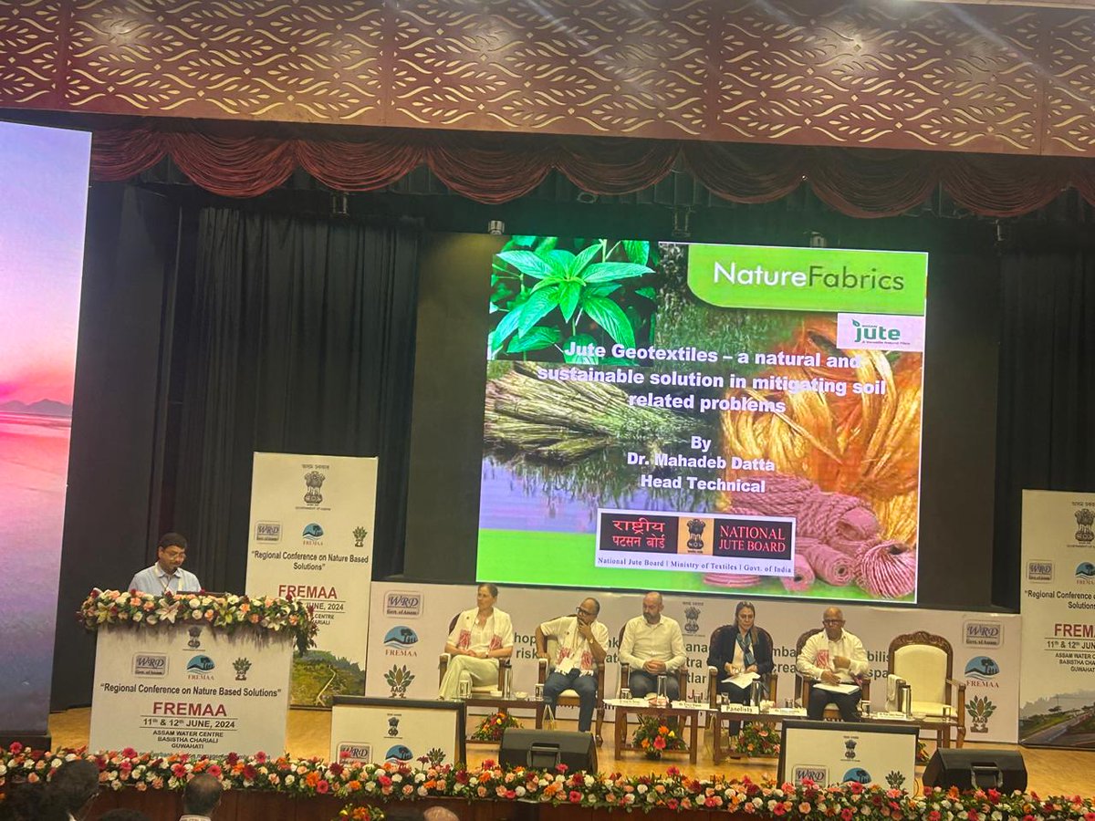 aadb_assam's tweet image. Exploring riverbank stabilization solutions at Technical Session I! From global perspectives on Nature-based Solutions to Jute Geotextiles in Civil Engineering, delve into sustainable river management. #CRBIFRERMP #Brahmaputra #SustainableEngineering