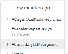 Ülke gündeminde ilk üçe girdik
#borsadaİŞLEMvergisineHAYIR