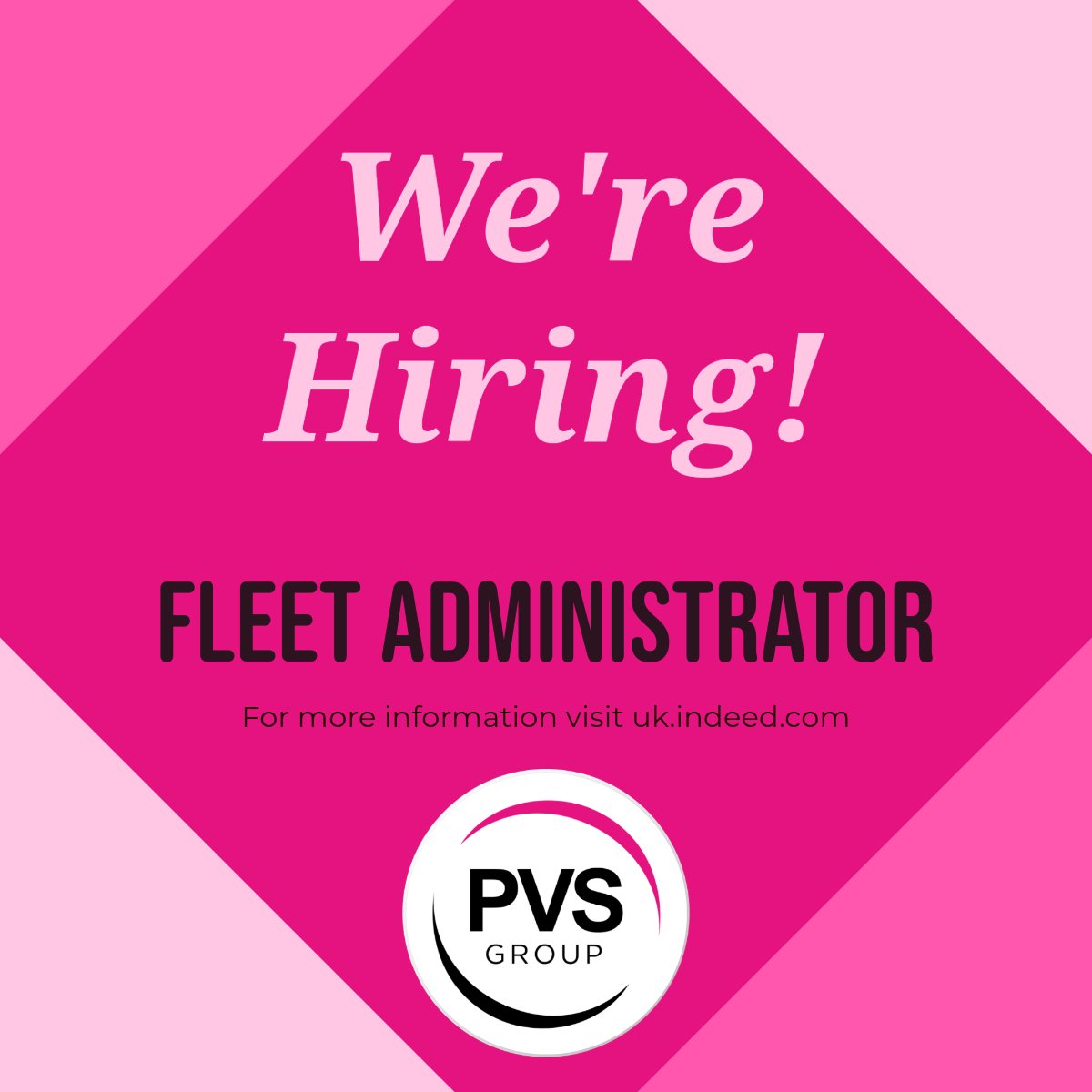 PVSLtd_'s tweet photo. Join Our Family as a Fleet Administrator!

Puddy’s Vehicle Solutions are looking for a Fleet Administrator to join our team!

If you’re detail oriented, adaptable, and ready to work in a fast-paced environment, it would be great to hear from you. https://t.co/kvQH7JCiCZ