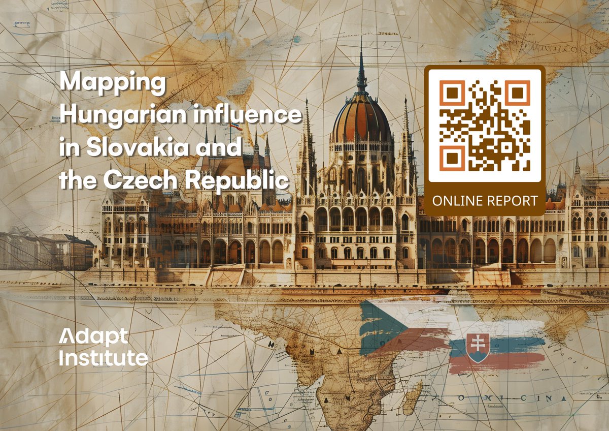 We have another report out! This time mapping the influence of the Hungarian government in Slovakia and the Czech Republic. 👏 We have done analytical research in areas in which Hungary has an eminent interest.
📍Read and download the report here:
adaptinstitute.org/mapping-hungar…