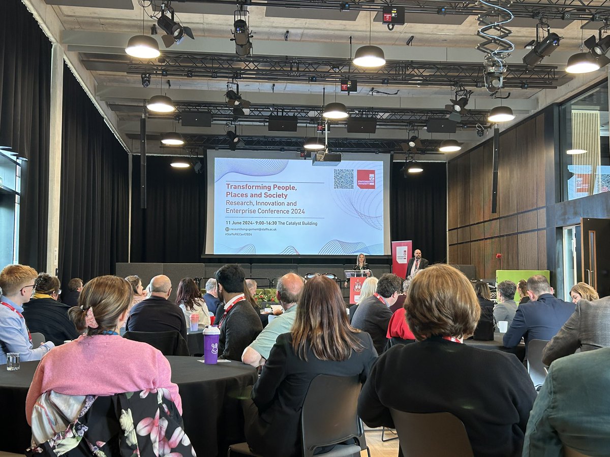 Looking forward to a packed schedule at the #StaffsRIEConf2024 and hearing more about all the exciting research our PGRs are involved in!